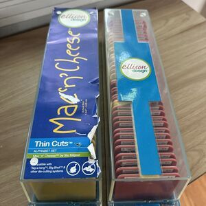 Ellison Design Mac 'n'‎ Cheese & Sunset Thin Cuts Alphabet Set Lot Of 2